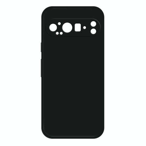 Per Google Pixel 9 Pro Custodia per telefono in silicone liquido imitazione (nero)