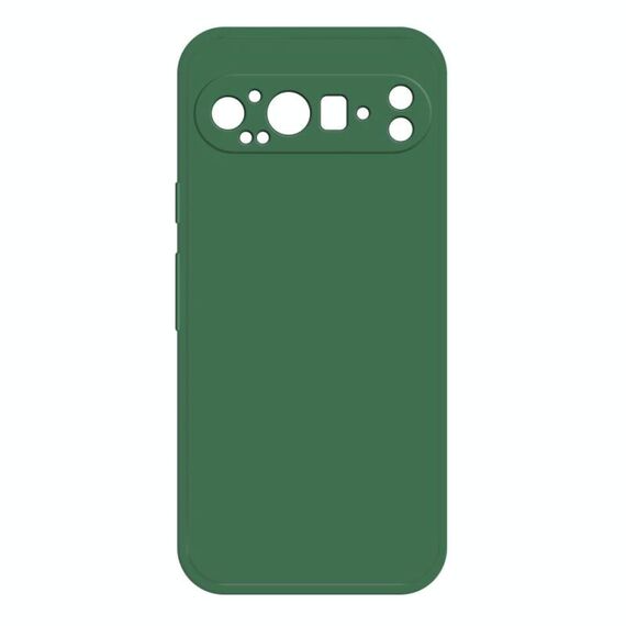 Per Google Pixel 9 Pro XL Custodia per telefono in silicone liquido imitazione (verde scuro)