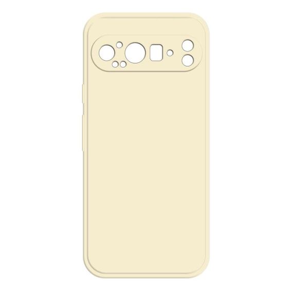 Per Google Pixel 9 Pro XL Custodia per telefono in silicone liquido imitazione (bianco)