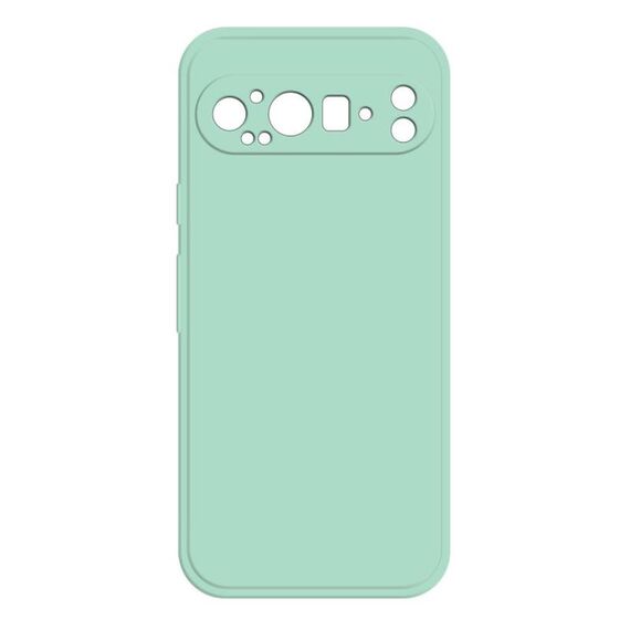 Per Google Pixel 9 Pro XL Custodia per telefono in silicone liquido imitazione (ciano chiaro)