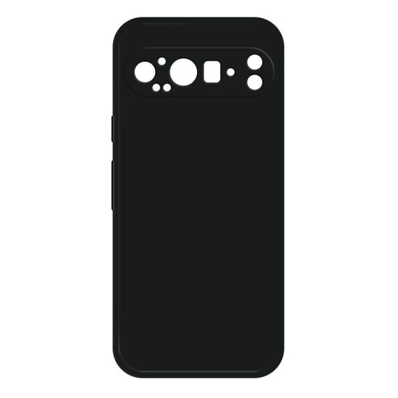 Per Google Pixel 9 Pro XL Custodia per telefono in silicone liquido imitazione (nero)