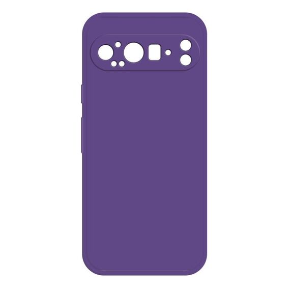 Per Google Pixel 9 Pro XL Custodia per telefono in silicone liquido imitazione (viola scuro)