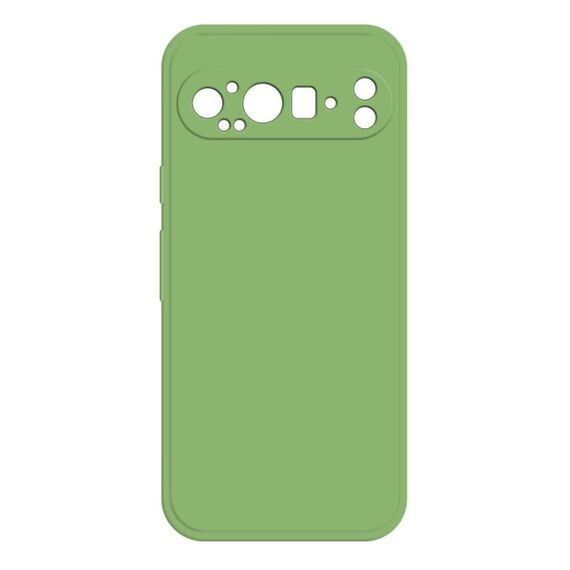 Per Google Pixel 9 Pro XL Custodia per telefono in silicone liquido imitazione (verde matcha)