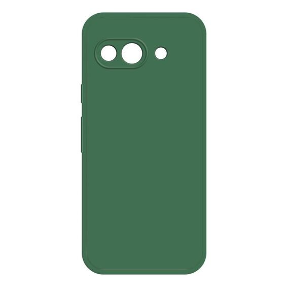 Per Google Pixel 9a Custodia per telefono in silicone liquido imitazione (verde scuro)