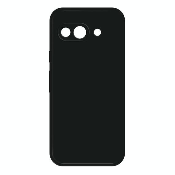 Per Google Pixel 9a Custodia per telefono in silicone liquido imitazione (nero)