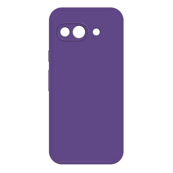 Per Google Pixel 9a Custodia per telefono in silicone liquido imitazione (viola scuro)