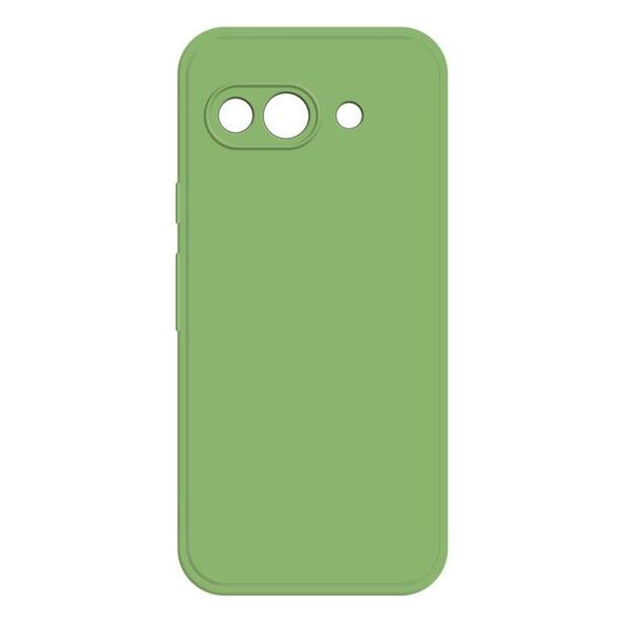 Per Google Pixel 9a Custodia per telefono in silicone liquido imitazione (verde matcha)