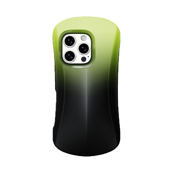 Per iPhone 16 Pro Max YOYOISLES Ocean Series Custodia per telefono curva EVA (nero verde)