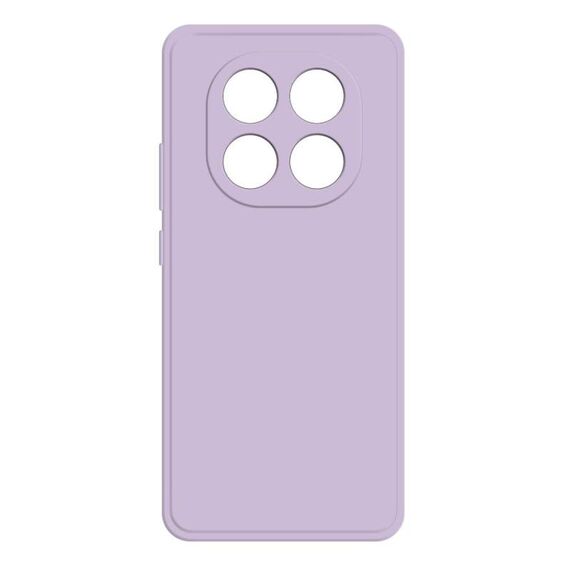 Per Redmi Note 14 Pro+ 5G Custodia per telefono in silicone liquido imitazione (viola)