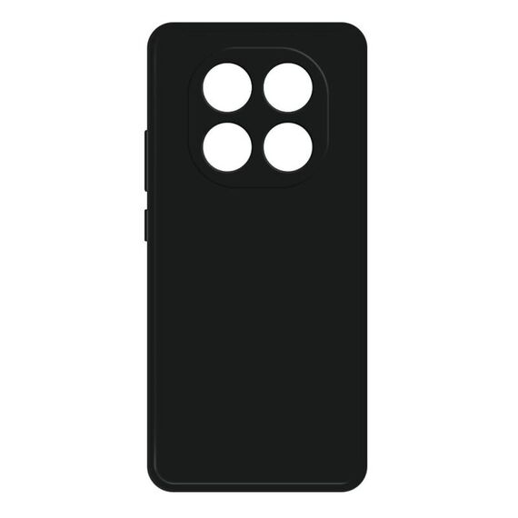 Per Redmi Note 14 Pro+ 5G Custodia per telefono in silicone liquido imitazione (nero)