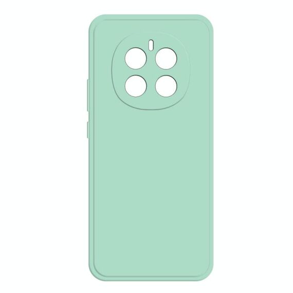 Custodia per telefono in silicone liquido imitazione per Honor Magic7 (ciano chiaro)
