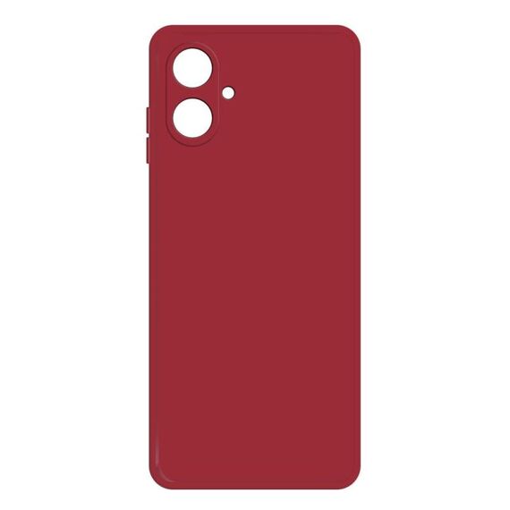 Per Samsung Galaxy A06 4G / 5G Custodia per telefono in silicone liquido imitazione (rosso scuro)