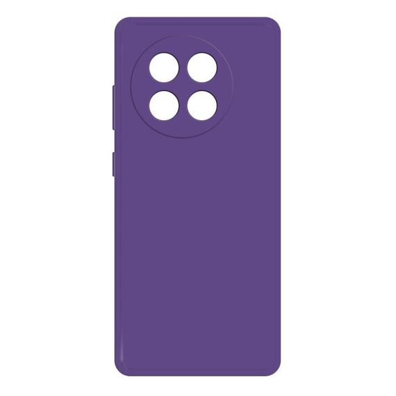 Per OnePlus 13R Custodia per telefono in silicone liquido imitazione (viola scuro)