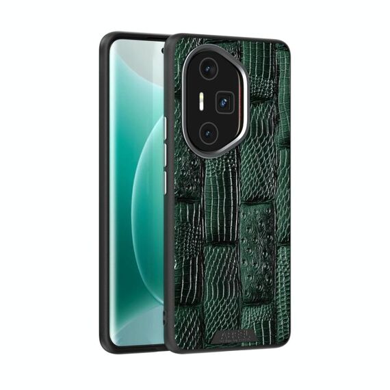Per Honor 300 Ultra ABEEL Beast Pattern 6D Micro-Embossed MagSafe Custodia per telefono in vera pelle (verde)