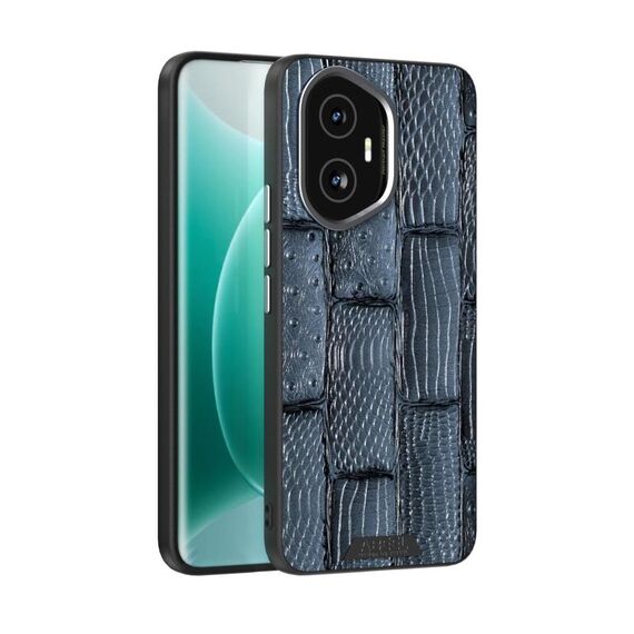 Per Honor 300 ABEL Beast Pattern 6D Micro-Embossed MagSafe Custodia per telefono in vera pelle (blu)