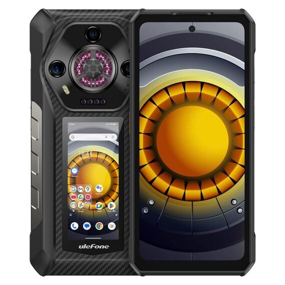 [Magazzino HK] Ulefone Armor 30 Pro Rugged Phone, 16 GB + 512 GB, visione notturna, doppio schermo da 6,95 pollici + 3,4 pollici Android 14 MediaTek Dimensity 7300X Octa Core, rete: 5G, OTG, NFC (nero)