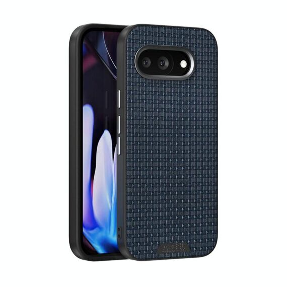 Per Google Pixel 9a ABEL Ruyi Pattern 6D Micro Relief MagSafe Custodia in pelle per telefono (blu)
