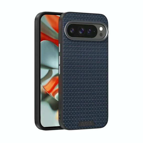 Per Google Pixel 9 Pro XL ABEEL Ruyi Pattern 6D Micro Relief MagSafe Custodia in pelle per telefono (blu)
