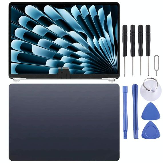 Per MacBook Air Retina 15,3 pollici M2 A2941 2023 EMC8301 Schermo LCD originale completo (mezzanotte)