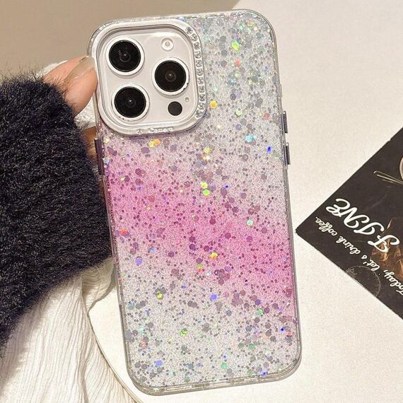 Per iPhone 16 Pro Max Custodia per telefono IMD con sfumatura cielo stellato (rosa)