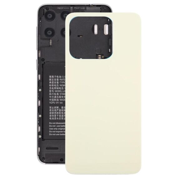 Per ZTE Axon 60 / V60 Z2356 Cover posteriore in vetro con adesivo (oro)