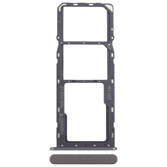 Per Nokia C32 Vassoio scheda SIM originale + Vassoio scheda SIM + Vassoio scheda Micro SD (nero)