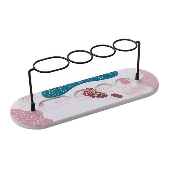 Tappetino assorbente per lavabo in diatomite, porta spazzolino antiscivolo, dimensioni: 30x10 cm (foglia d'oro)