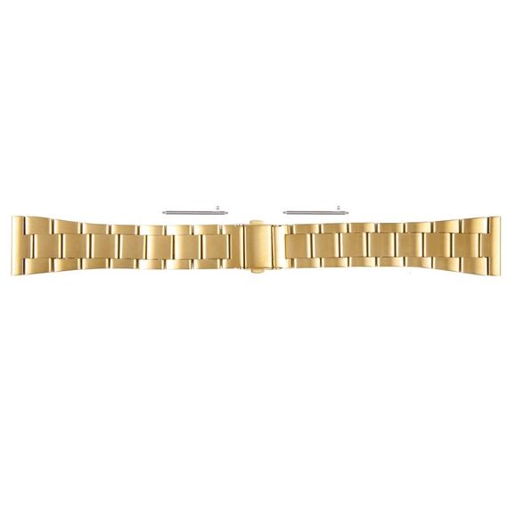 Per Huawei Watch 4 Cinturino per orologio in acciaio inossidabile a tre sfere da 22 mm (oro)