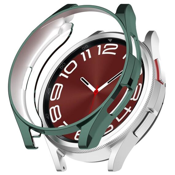 Per Samsung Galaxy Watch6 Classic 43mm Custodia protettiva per orologio cavo in TPU elettrolitico da 43 mm (verde)