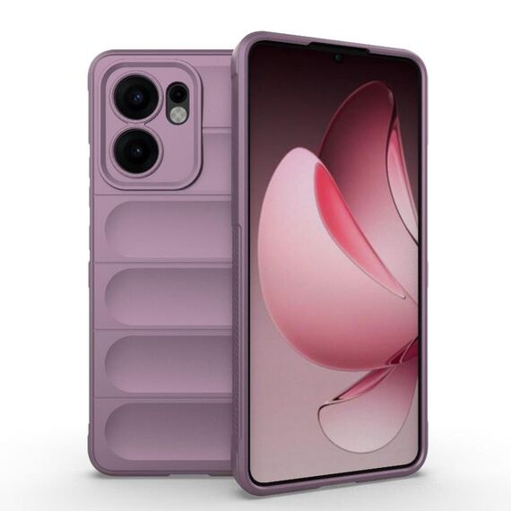 Custodia in TPU + flanella per OPPO Reno13 F 5G Global Magic Shield (viola)