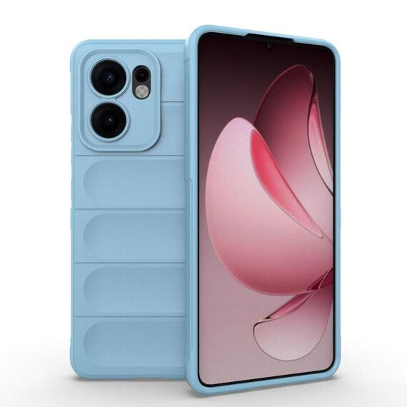 Custodia in TPU + flanella per OPPO Reno13 F 5G Global Magic Shield (blu chiaro)