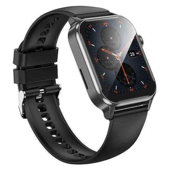 hoco Y26 1.81 pollici Schermo IPX4 Impermeabile Smart Sports Watch, Versione Chiamata (Nero)
