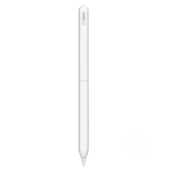 Per Apple Pencil 2 / Pro LC182 Custodia protettiva anti-rotolamento in silicone per penna stilo (bianca)