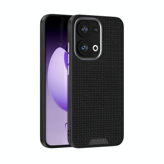 Per OPPO Reno13 Global ABEEL Ruyi modello 6D Custodia in pelle MagSafe con microrilievo (nera)