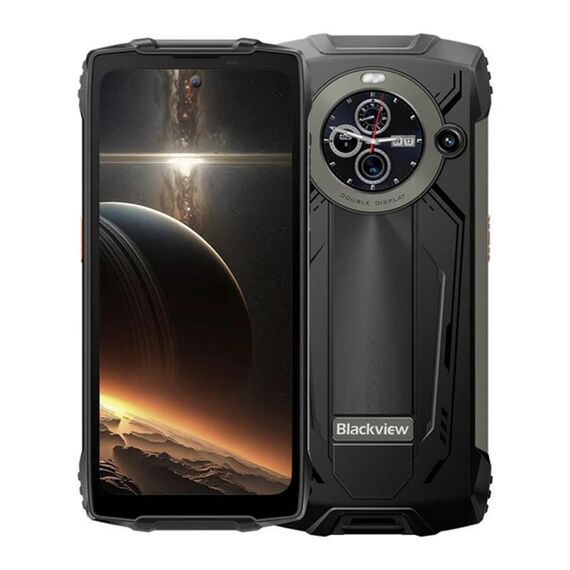 [Magazzino HK] Blackview BV8200 Rugged Phone, 12 GB + 256 GB, 6,5 pollici + 1,3 pollici Android 14 MediaTekHelio G100 MT8781, Rete: 4G, NFC (Nero)