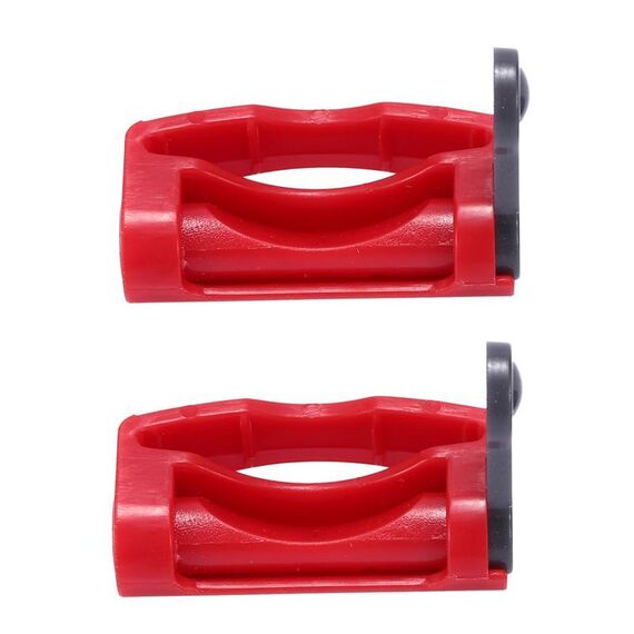 2 pezzi per Dyson V7 / V8 / V10 / V11 / V15 aspirapolvere interruttore fermo fermo (corpo principale rosso + grigio)