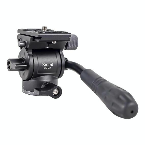 XILETU LS-2A Mini Testa a Sfera con Smorzamento Idraulico Testa per Treppiede Riprese Panoramiche a 360 Gradi