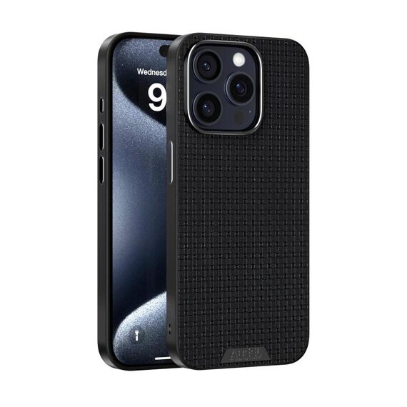 Per iPhone 14 Pro Max ABEEL Ruyi Pattern 6D Micro Relief MagSafe Custodia in pelle per telefono (nero)