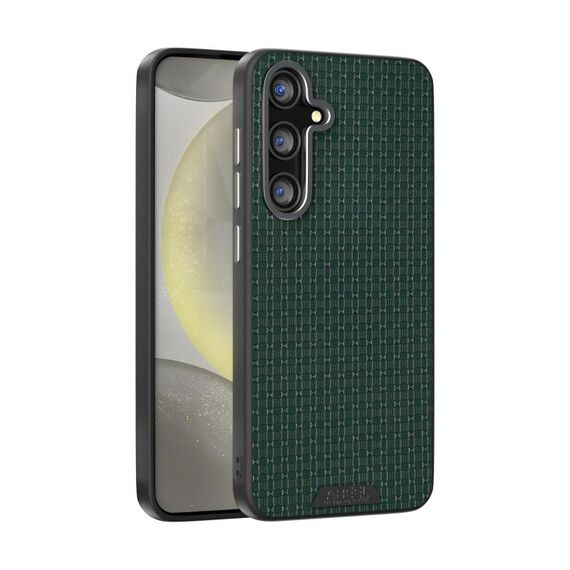 Per Samsung Galaxy S24 5G 6D Micro Relief MagSafe Custodia in pelle per telefono (verde)