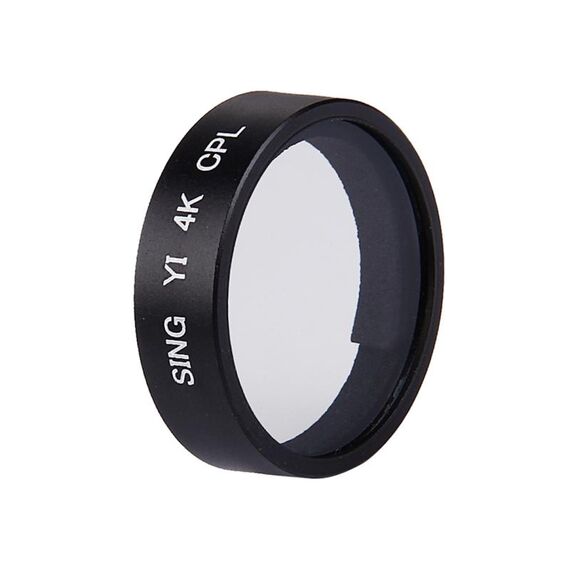 SING per Xiaomi Xiaoyi Yi II Sport Action Camera Proffesional 4K CPL Filter (Nero)