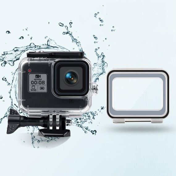 Custodia impermeabile 45 m + cover posteriore touch per GoPro HERO8 Black