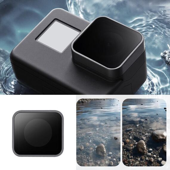 Per GoPro HERO7 /6 /5 Filtro CPL per obiettivo protettivo (nero)