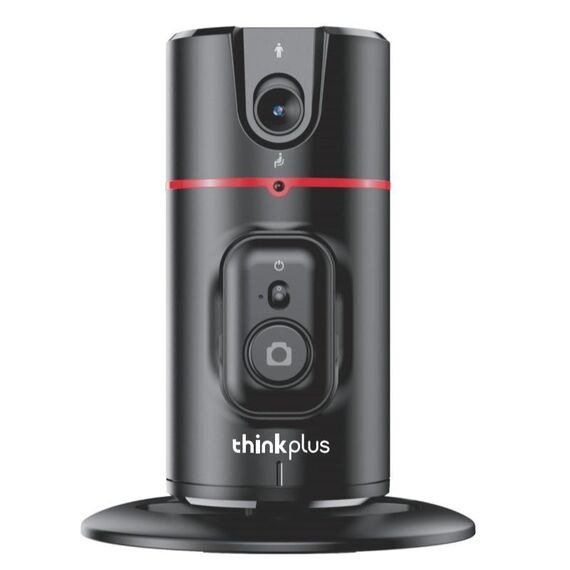 Lenovo Thinkplus H1A Gimbal di monitoraggio intelligente AI con riconoscimento facciale a 360 gradi (nero)