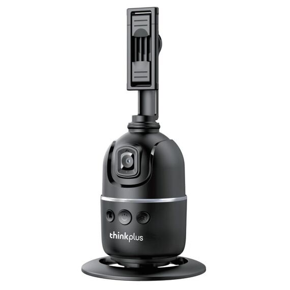 Lenovo Thinkplus H1C Gimbal di monitoraggio intelligente AI con riconoscimento facciale a 360 gradi (nero)