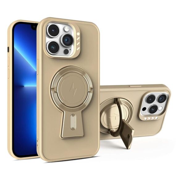 Per iPhone 13 Pro Y-shape Holder MagSafe Custodia antiurto per telefono (oro deserto)