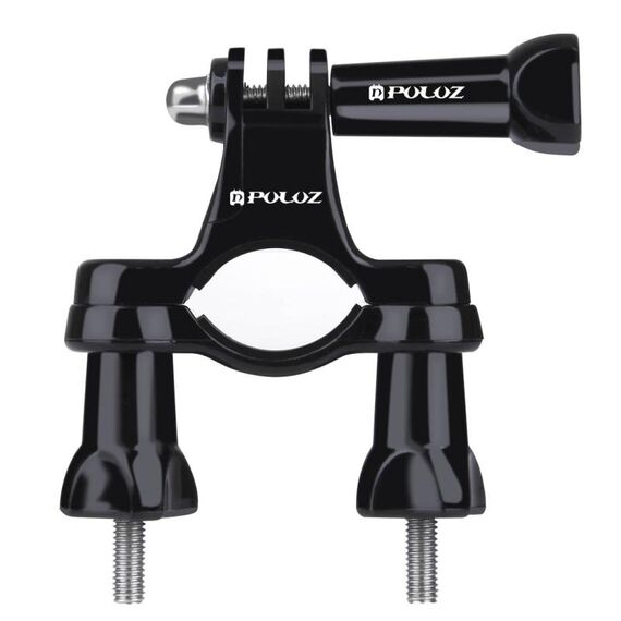 PULUZ Supporto universale per manubrio bici moto con vite per PULUZ Action Sports Cameras Jaws Flex Clamp Mount per GoPro, Insta360, DJI e altre action camera (nero)