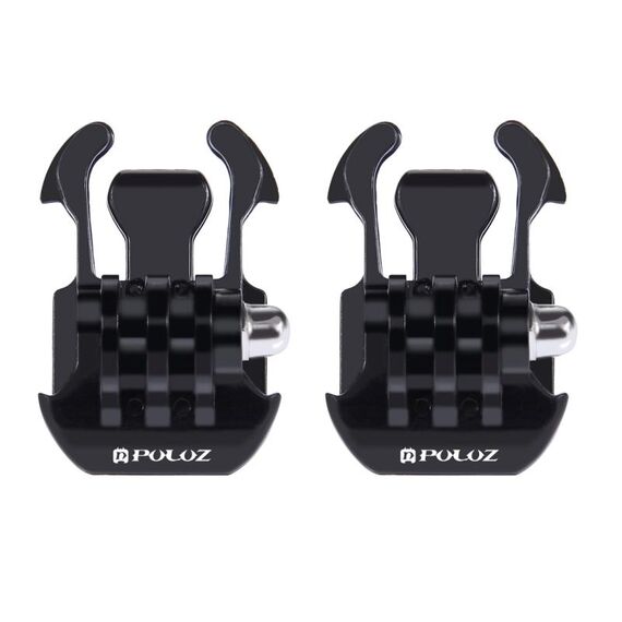 2 PCS PULUZ Fibbia a sgancio rapido per superficie orizzontale per GoPro, Insta360, DJI e altre action camera