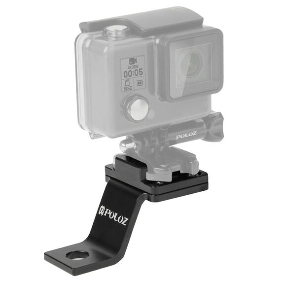 Supporto fisso in metallo per moto PULUZ per GoPro, Insta360, DJI e altre action camera (nero)