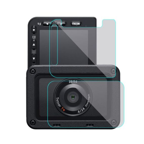 PULIUZ Lente frontale e schienale Display LCD Flessibile Anti-Fingerprint AF HD Film per Sony RX0 II / RX0