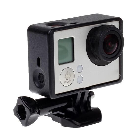 Custodia standard per montaggio su telaio protettivo con hardware di montaggio assortito per GoPro Hero4 / 3+ / 3